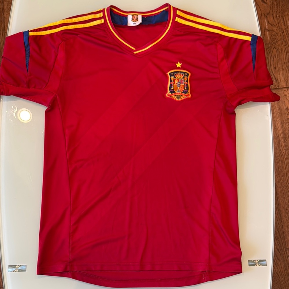 Spain Red Soccer Jersey - size XXL